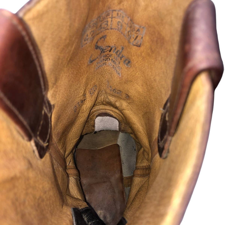 Sendra 3162 Roper Boots, Made in Spain, Size 42 (9 1/2) Men's 27.5cm unclear brown type Vintage Second Hand