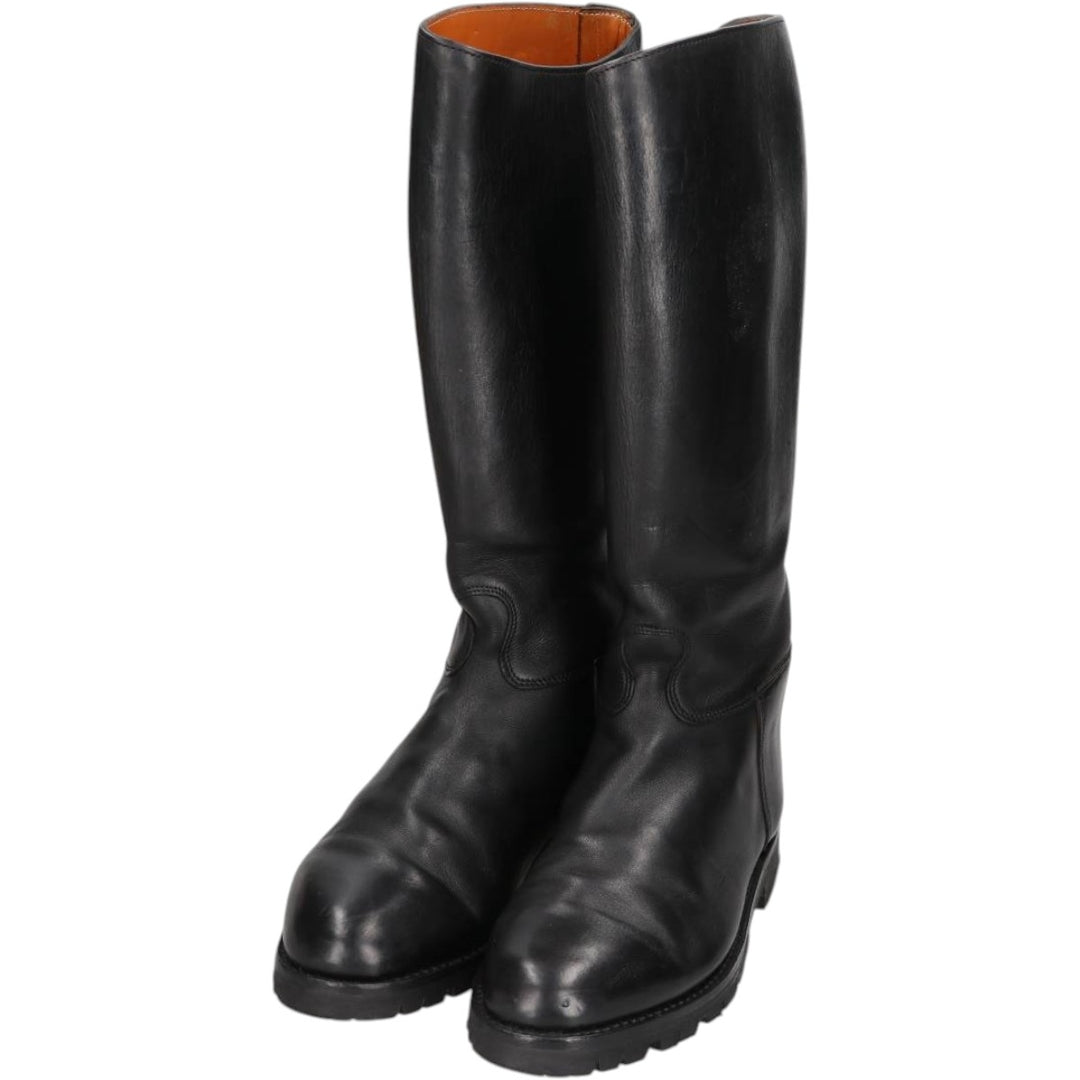 Galibier jockey riding boots, made in France, size 42 1/2 Men's 26.5cm unclear black type Vintage Second Hand