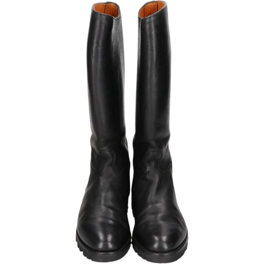 Galibier jockey riding boots, made in France, size 42 1/2 Men's 26.5cm unclear black type Vintage Second Hand