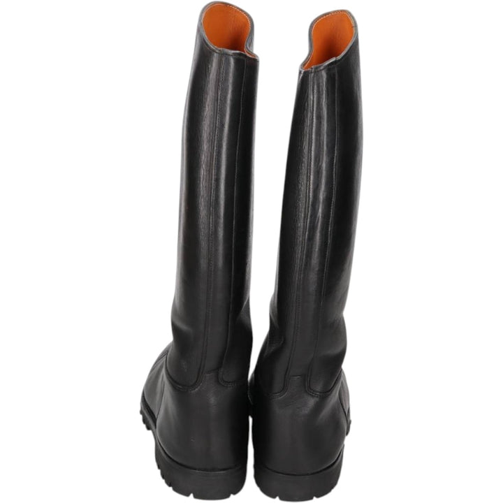 Galibier jockey riding boots, made in France, size 42 1/2 Men's 26.5cm unclear black type Vintage Second Hand
