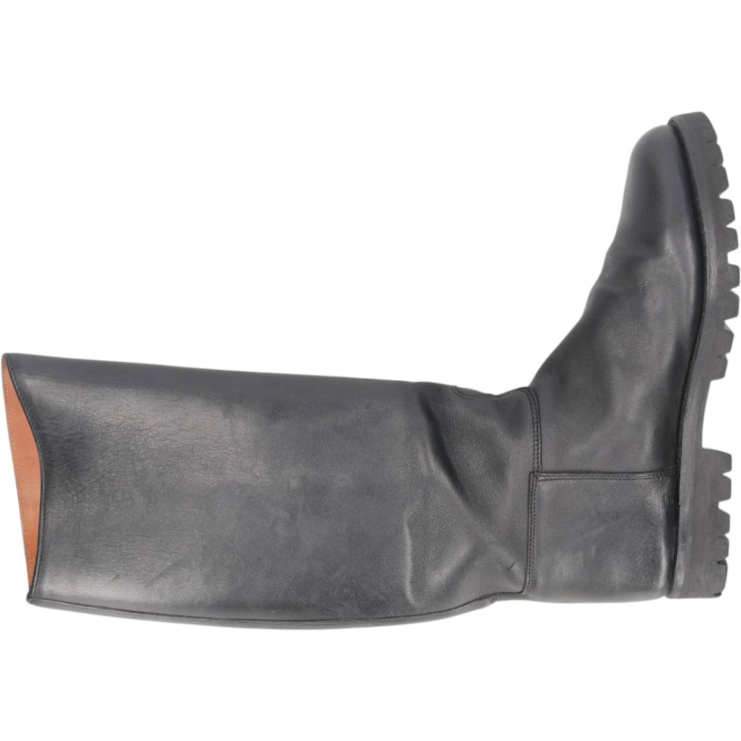 Galibier jockey riding boots, made in France, size 42 1/2 Men's 26.5cm unclear black type Vintage Second Hand