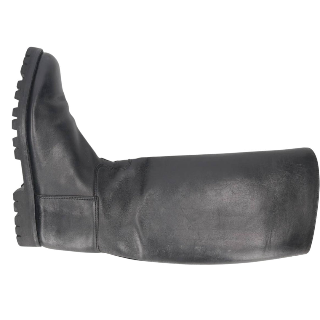Galibier jockey riding boots, made in France, size 42 1/2 Men's 26.5cm unclear black type Vintage Second Hand