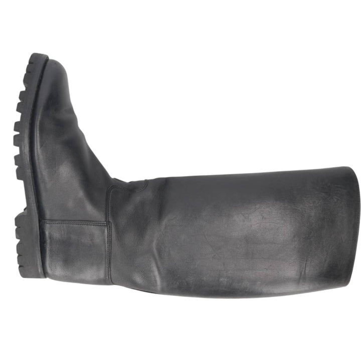 Galibier jockey riding boots, made in France, size 42 1/2 Men's 26.5cm unclear black type Vintage Second Hand