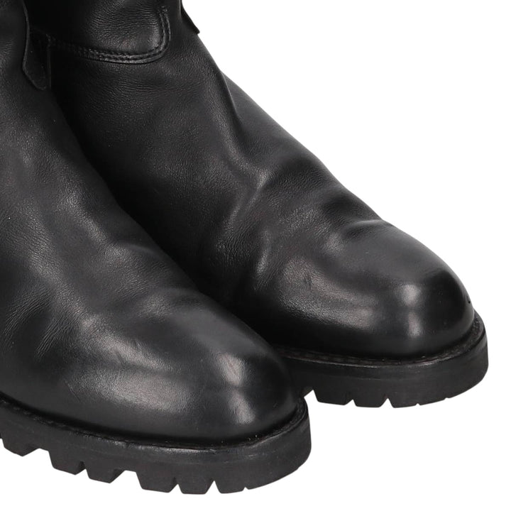 Galibier jockey riding boots, made in France, size 42 1/2 Men's 26.5cm unclear black type Vintage Second Hand