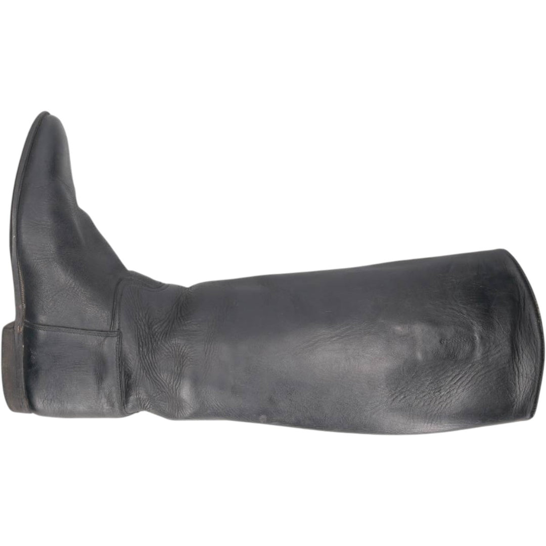 Jockey riding boots, size 7, men's equivalent to 10" long boots /saa017098 Men's 25.5cm unclear black type Vintage Second Hand