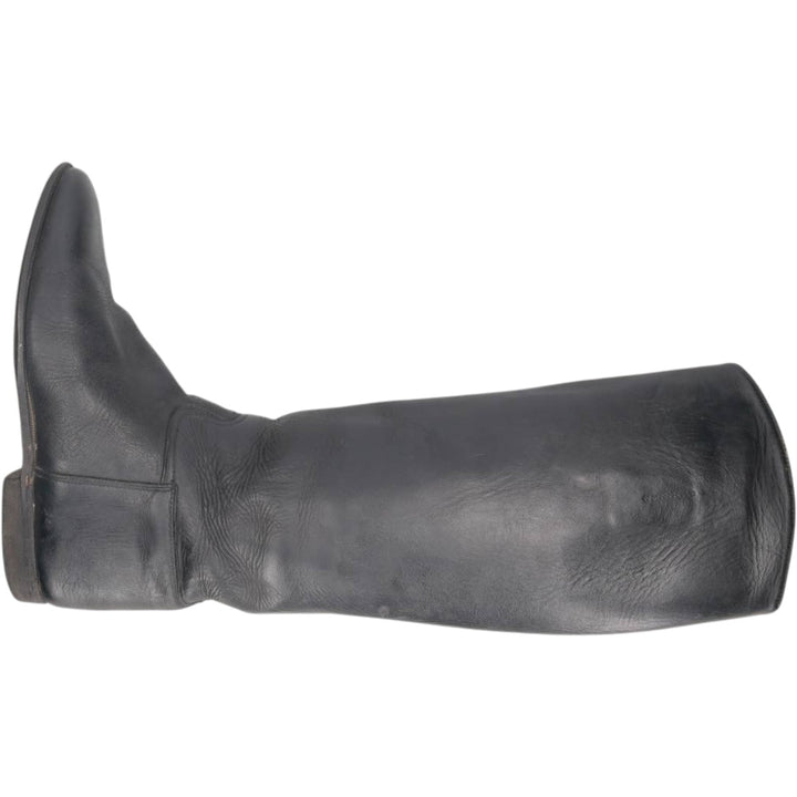 Jockey riding boots, size 7, men's equivalent to 10" long boots /saa017098 Men's 25.5cm unclear black type Vintage Second Hand