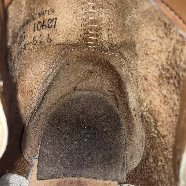 Santa Rosa Steel Toe Work Boots, Made in USA, Size 8E Men's 26.0cm unclear ocher yellow type Vintage Second Hand