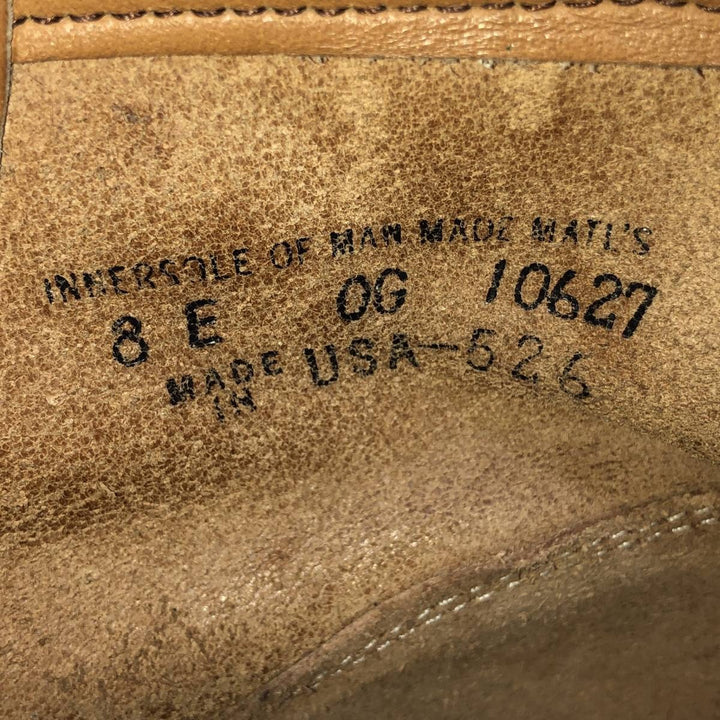 Santa Rosa Steel Toe Work Boots, Made in USA, Size 8E Men's 26.0cm unclear ocher yellow type Vintage Second Hand