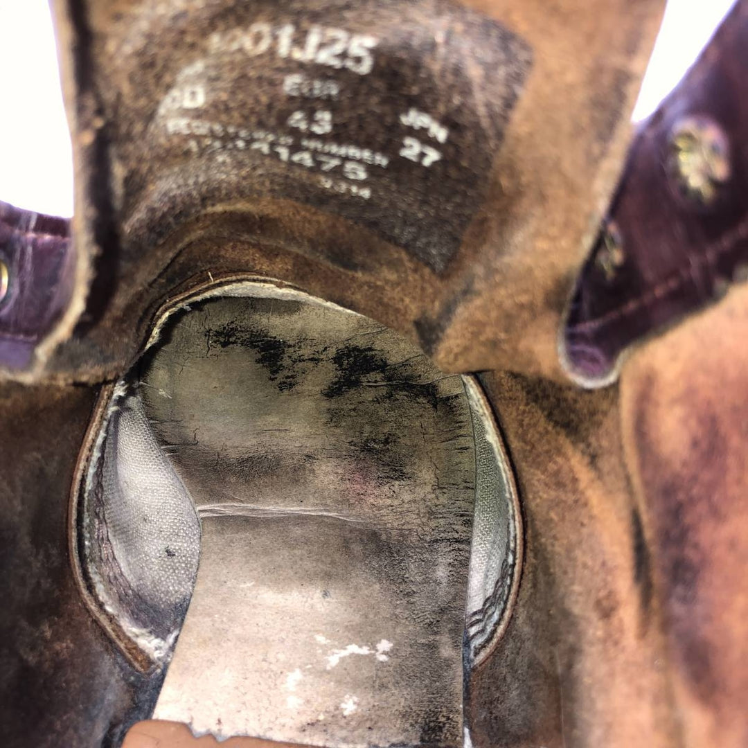 Chippewa work boots, made in the USA, size 10D Men's 28.0cm unclear burgundy type Vintage Second Hand