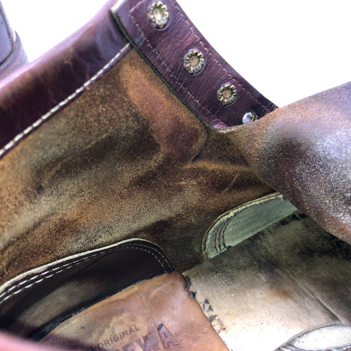 Chippewa work boots, made in the USA, size 10D Men's 28.0cm unclear burgundy type Vintage Second Hand
