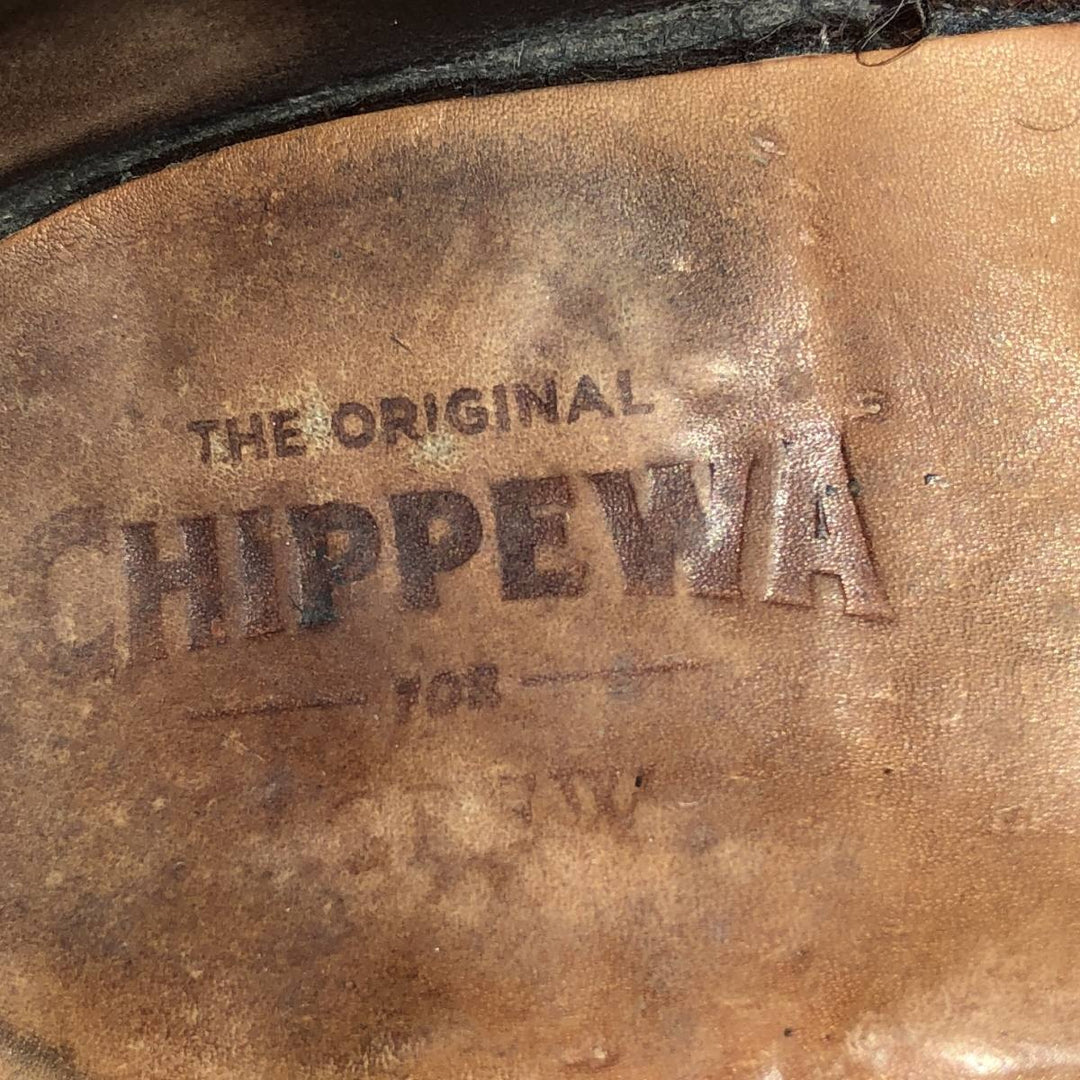 Chippewa work boots, made in the USA, size 10D Men's 28.0cm unclear burgundy type Vintage Second Hand