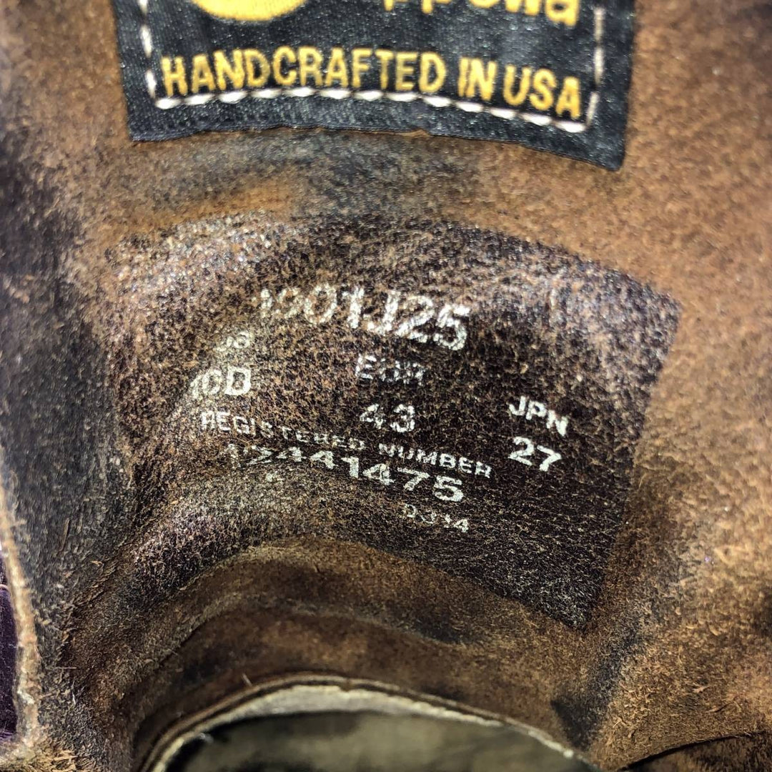 Chippewa work boots, made in the USA, size 10D Men's 28.0cm unclear burgundy type Vintage Second Hand