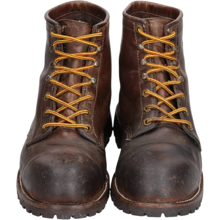 1990s Chippewa Steel Toe Work Boots, Made in USA, Size 10D (equivalent to men's 11"), Vintage /saa017103 Men's 28.0cm unclear brown type Vintage Second Hand