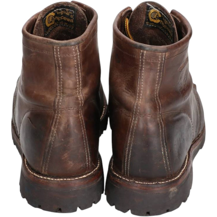 1990s Chippewa Steel Toe Work Boots, Made in USA, Size 10D (equivalent to men's 11"), Vintage /saa017103 Men's 28.0cm unclear brown type Vintage Second Hand