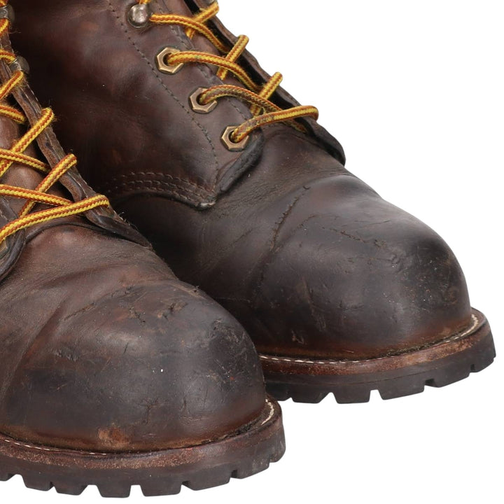 1990s Chippewa Steel Toe Work Boots, Made in USA, Size 10D (equivalent to men's 11"), Vintage /saa017103 Men's 28.0cm unclear brown type Vintage Second Hand