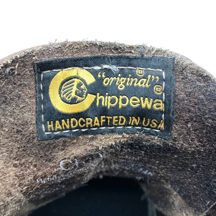 1990s Chippewa Steel Toe Work Boots, Made in USA, Size 10D (equivalent to men's 11"), Vintage /saa017103 Men's 28.0cm unclear brown type Vintage Second Hand