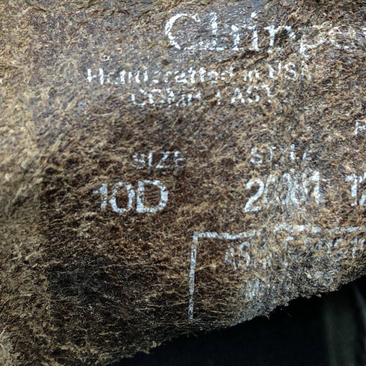 1990s Chippewa Steel Toe Work Boots, Made in USA, Size 10D (equivalent to men's 11"), Vintage /saa017103 Men's 28.0cm unclear brown type Vintage Second Hand