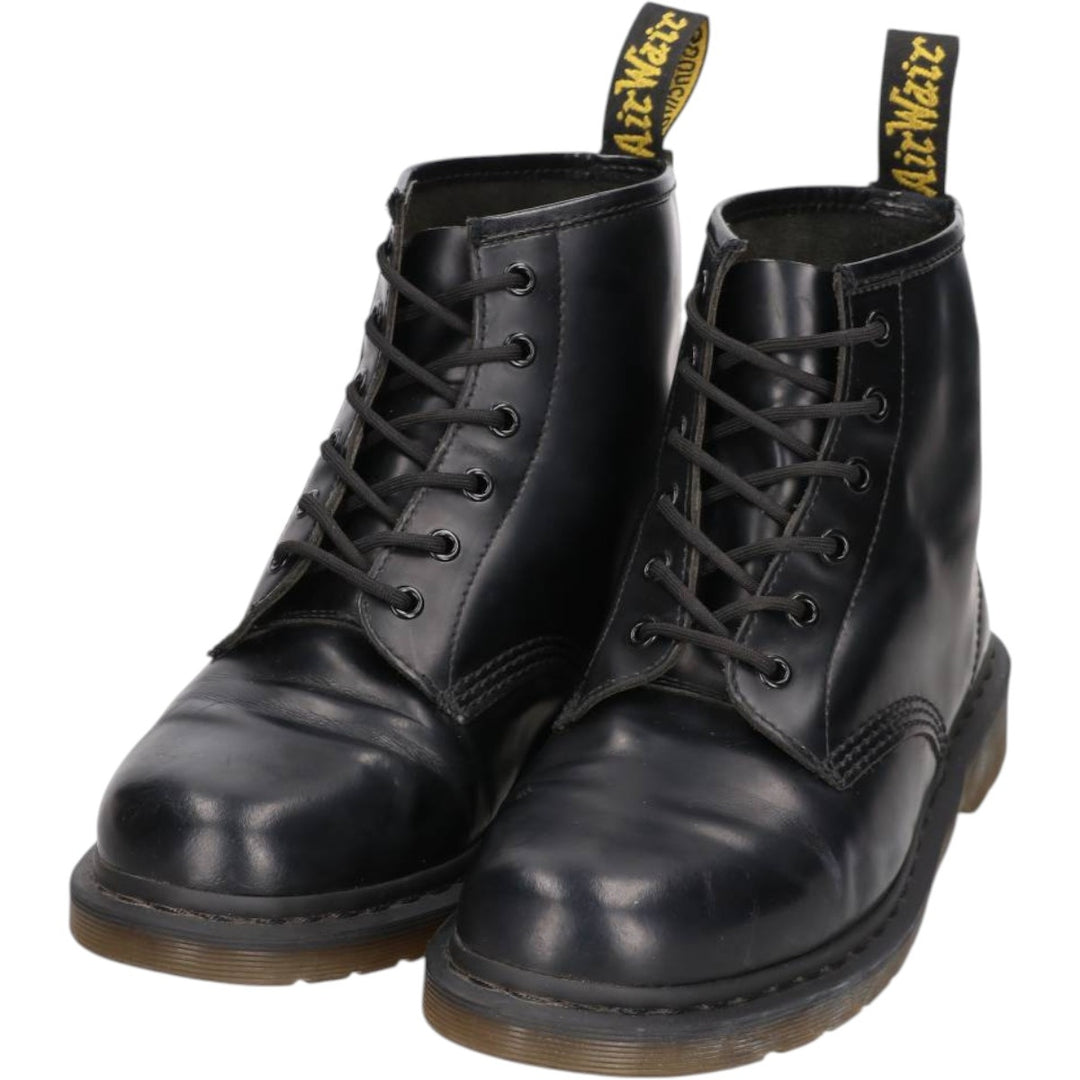 Dr. Martens SoftWair 6-hole boots, size 9 Men's 28.0cm unclear black type Vintage Second Hand