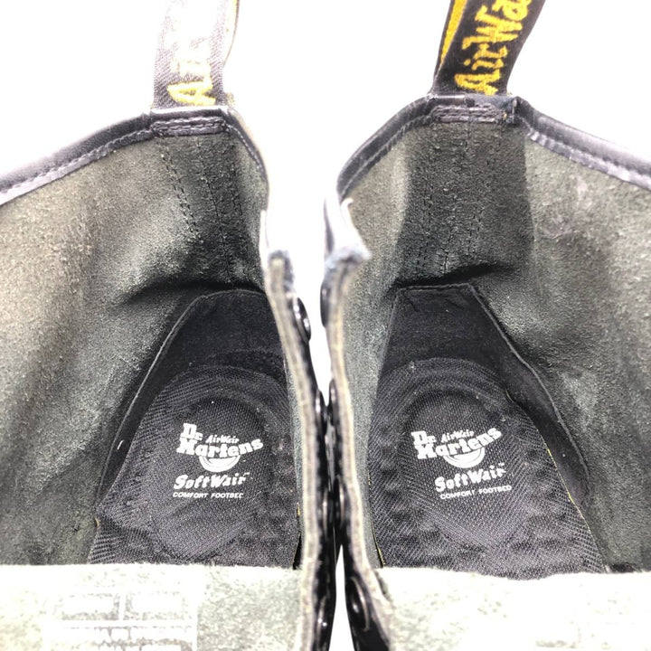 Dr. Martens SoftWair 6-hole boots, size 9 Men's 28.0cm unclear black type Vintage Second Hand