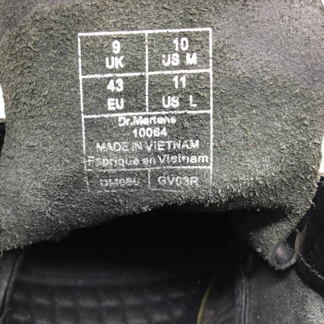 Dr. Martens SoftWair 6-hole boots, size 9 Men's 28.0cm unclear black type Vintage Second Hand