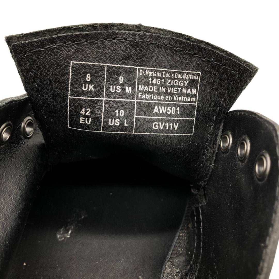 Dr. Martens 1461 ZIGGY 3-hole shoes, size 8 Men's 27.0cm unclear black type Vintage Second Hand