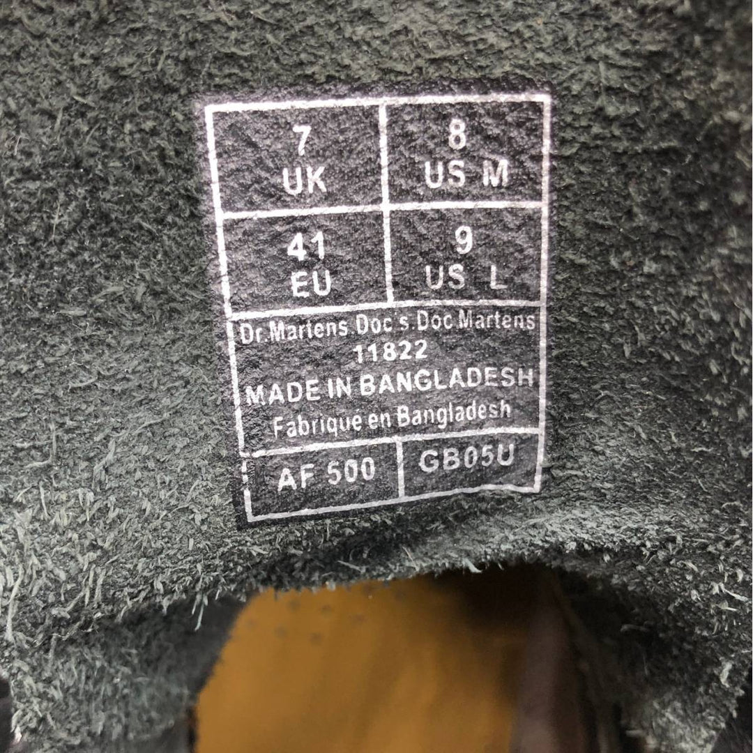 Dr. Martens 11822 8-hole boots, made in Bangladesh, size 7 Men's 26.0cm unclear black type Vintage Second Hand