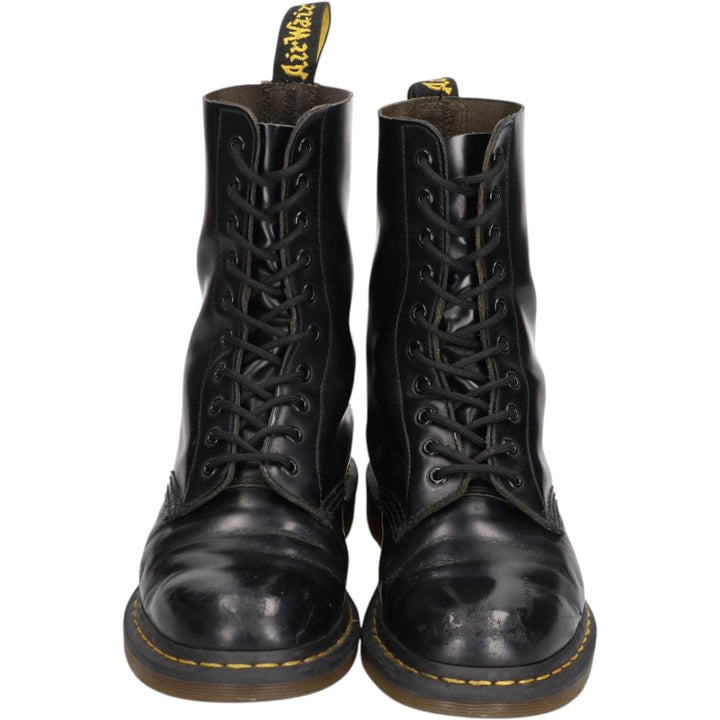 Dr. Martens 10-eye boots Men's 26.5cm unclear black type Vintage Second Hand