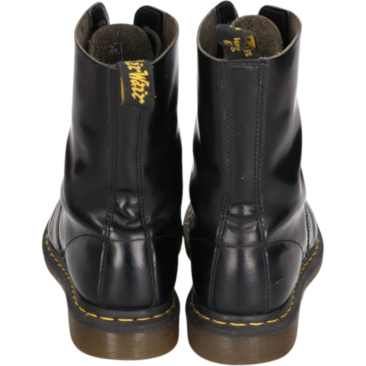 Dr. Martens 10-eye boots Men's 26.5cm unclear black type Vintage Second Hand