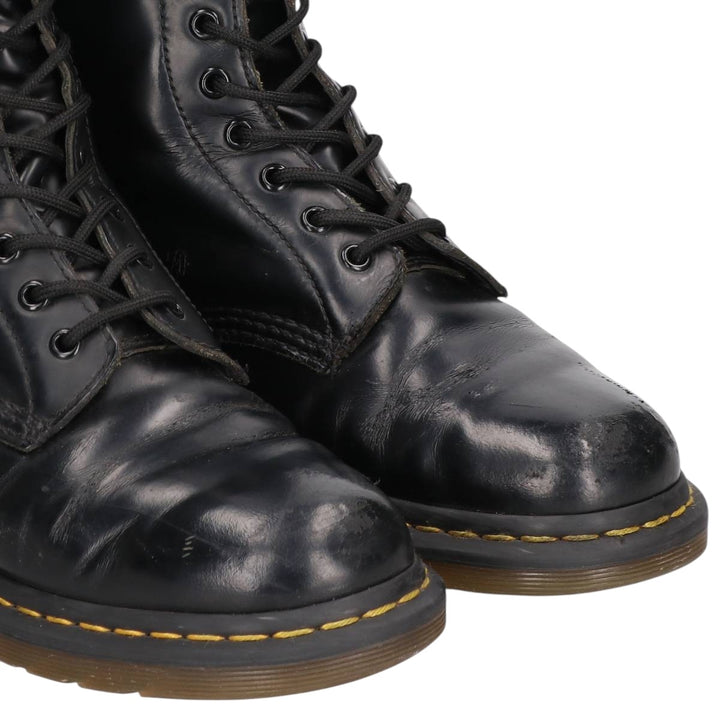 Dr. Martens 10-eye boots Men's 26.5cm unclear black type Vintage Second Hand