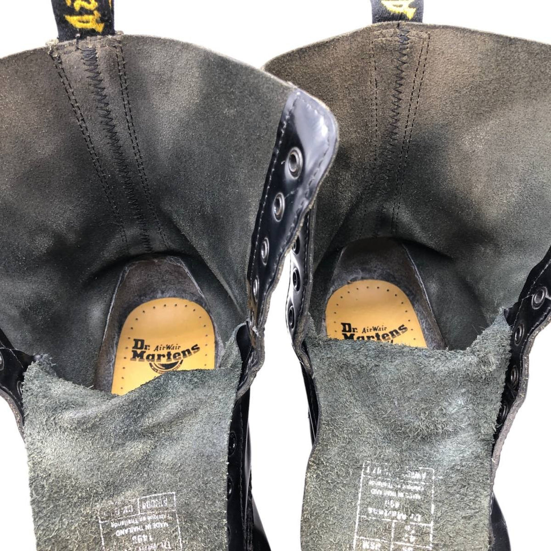 Dr. Martens 10-eye boots Men's 26.5cm unclear black type Vintage Second Hand