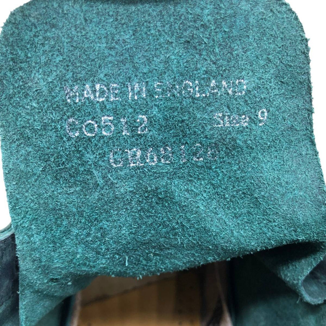 1990s Dr. Martens 8-hole boots, made in England, size 9 (equivalent to men's 11"), vintage /saa017121 Men's 28.0cm genuine leather dark green Vintage Second Hand