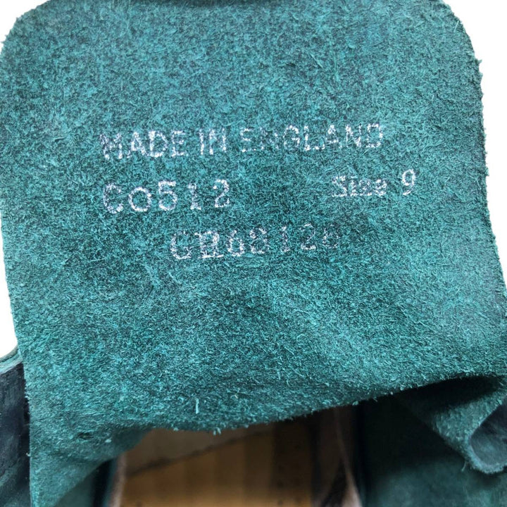 1990s Dr. Martens 8-hole boots, made in England, size 9 (equivalent to men's 11"), vintage /saa017121 Men's 28.0cm genuine leather dark green Vintage Second Hand