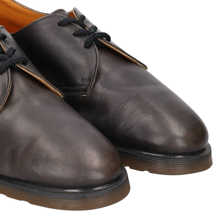 Dr. Martens 1461 3-hole shoes, made in England, size 10 Men's 28.0cm genuine leather black type Vintage Second Hand
