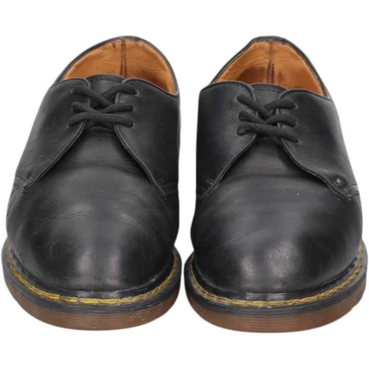 Dr. Martens AW 1484 3-hole shoes, made in England, size 8 Men's 26.5cm genuine leather black type Vintage Second Hand