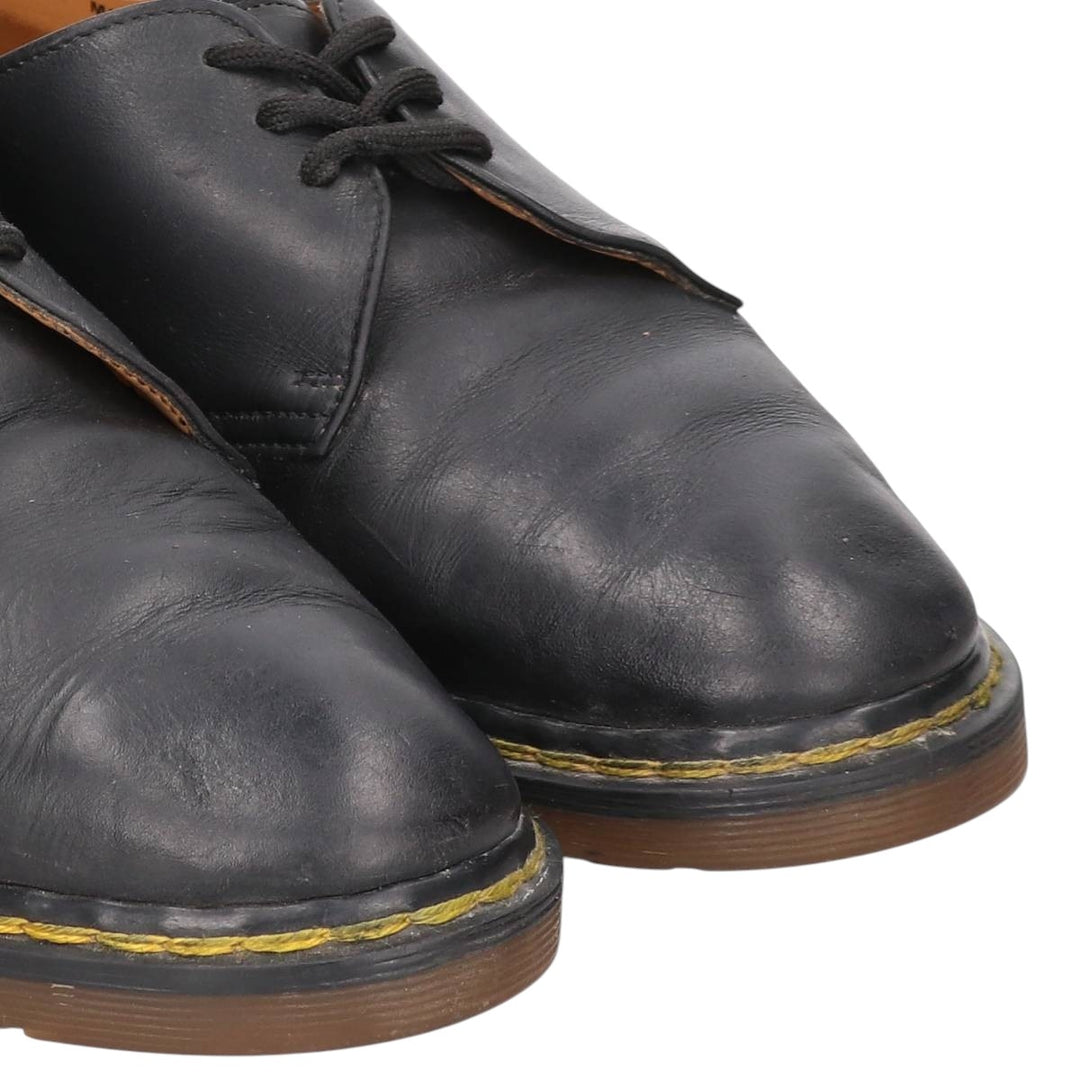 Dr. Martens AW 1484 3-hole shoes, made in England, size 8 Men's 26.5cm genuine leather black type Vintage Second Hand