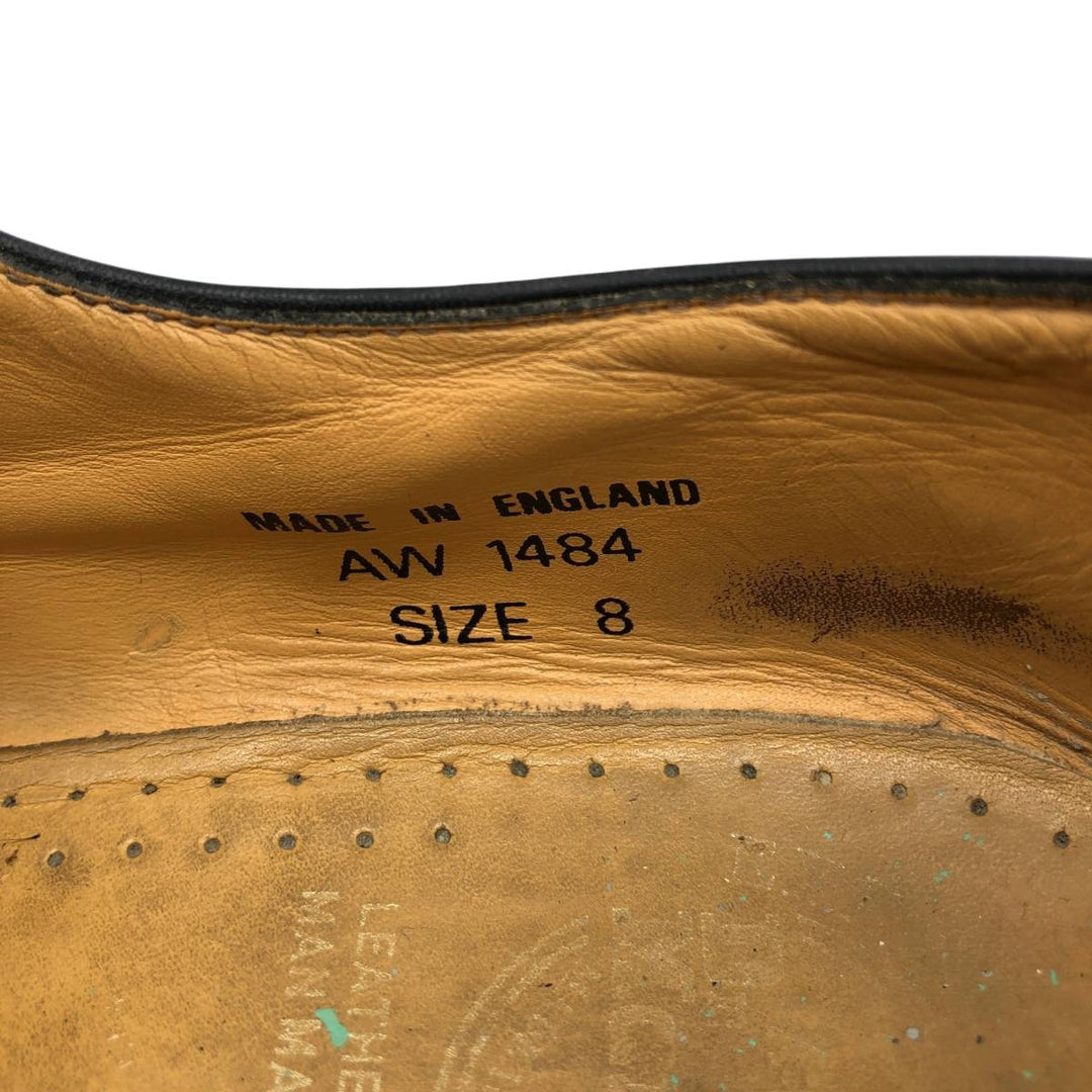 Dr. Martens AW 1484 3-hole shoes, made in England, size 8 Men's 26.5cm genuine leather black type Vintage Second Hand