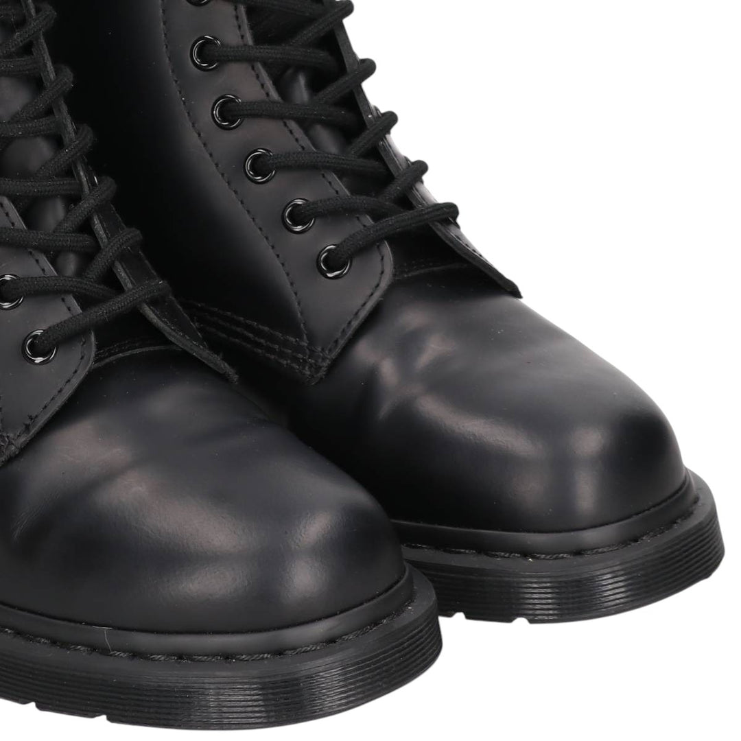 Dr. Martens 1460 MONO 8-hole boots, size 8 Men's 27.0cm unclear black type Vintage Second Hand