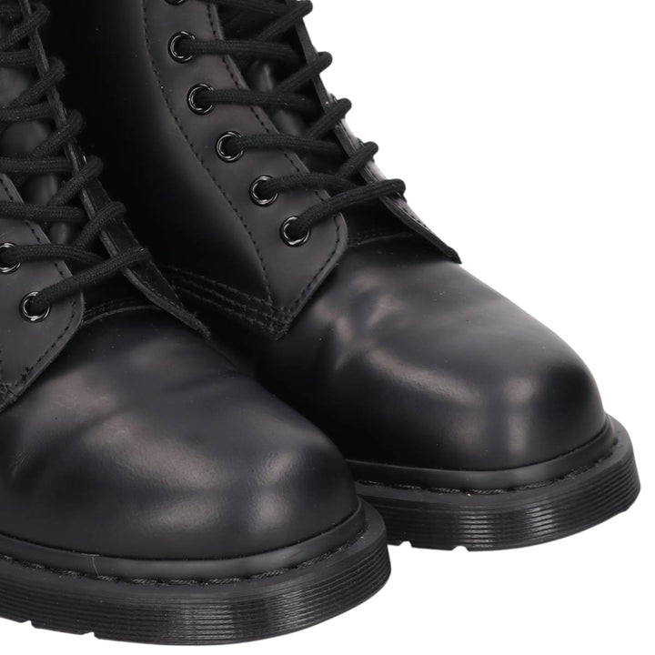 Dr. Martens 1460 MONO 8-hole boots, size 8 Men's 27.0cm unclear black type Vintage Second Hand