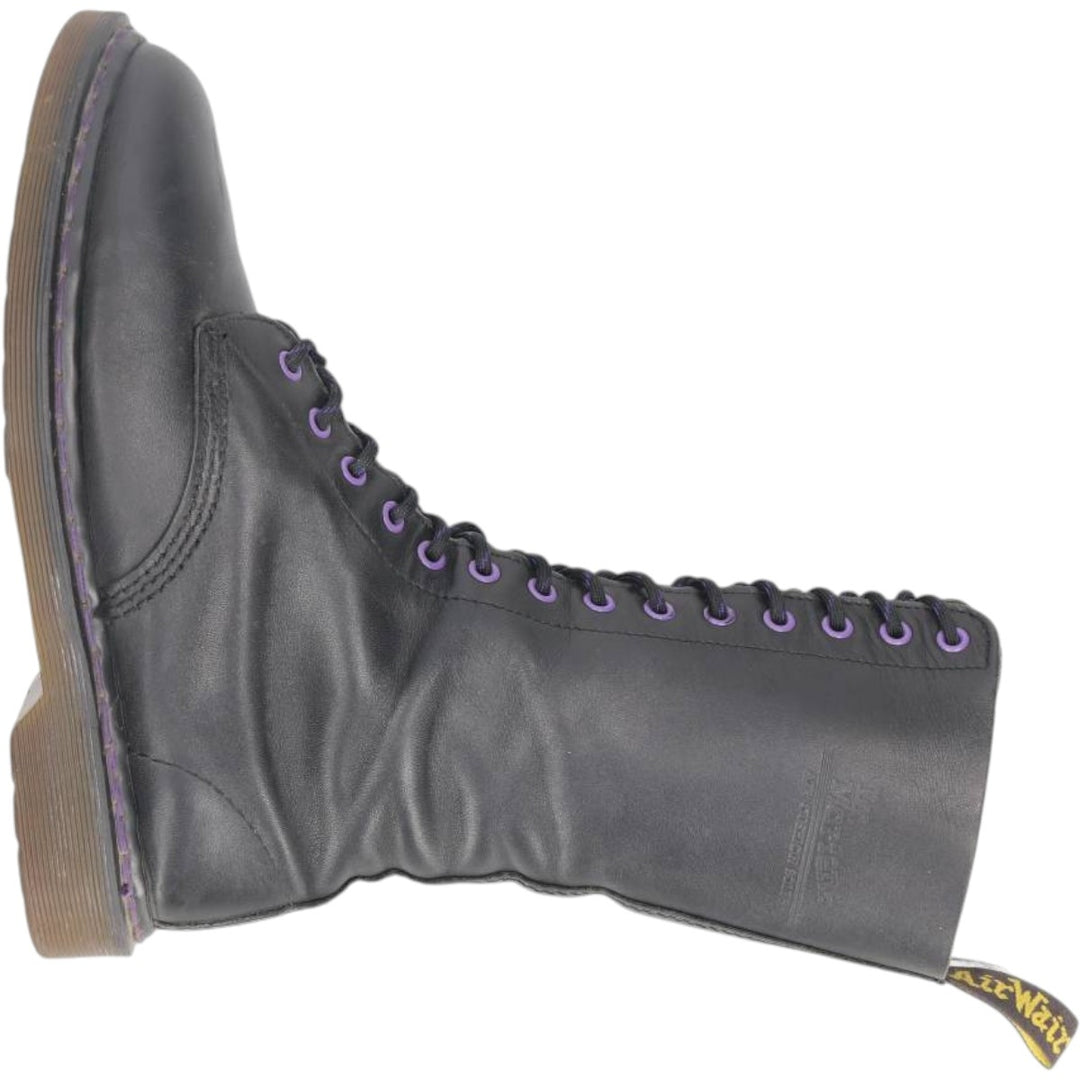 1990s Dr. Martens 14-hole boots, made in England, size 8 (equivalent to men's 10.6"), vintage /saa017125 Men's 27.0cm unclear black type Vintage Second Hand