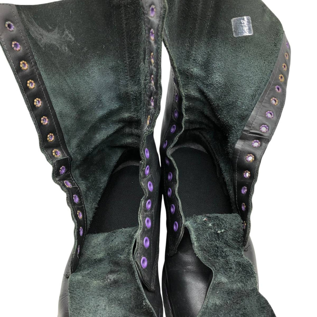 1990s Dr. Martens 14-hole boots, made in England, size 8 (equivalent to men's 10.6"), vintage /saa017125 Men's 27.0cm unclear black type Vintage Second Hand