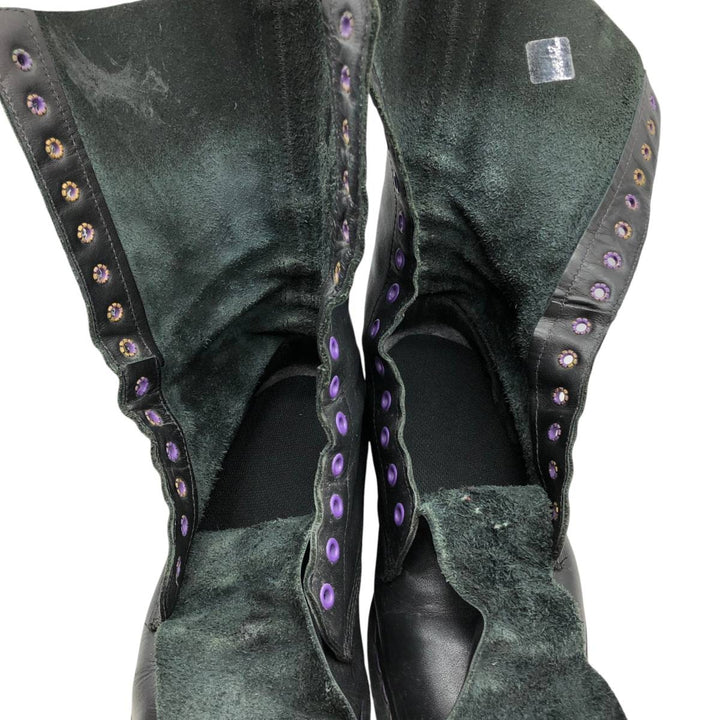 1990s Dr. Martens 14-hole boots, made in England, size 8 (equivalent to men's 10.6"), vintage /saa017125 Men's 27.0cm unclear black type Vintage Second Hand