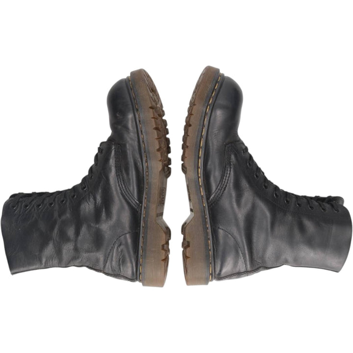 1990s Dr. Martens Steel Toe 10-Hole Boots, Made in England, Size 8 (Men's equivalent to 10.4"), Vintage /saa017126 Men's 26.5cm genuine leather black type Vintage Second Hand