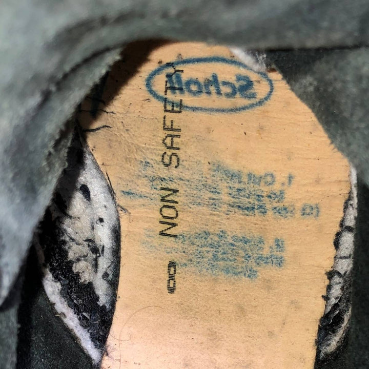 1990s Dr. Martens Steel Toe 10-Hole Boots, Made in England, Size 8 (Men's equivalent to 10.4"), Vintage /saa017126 Men's 26.5cm genuine leather black type Vintage Second Hand