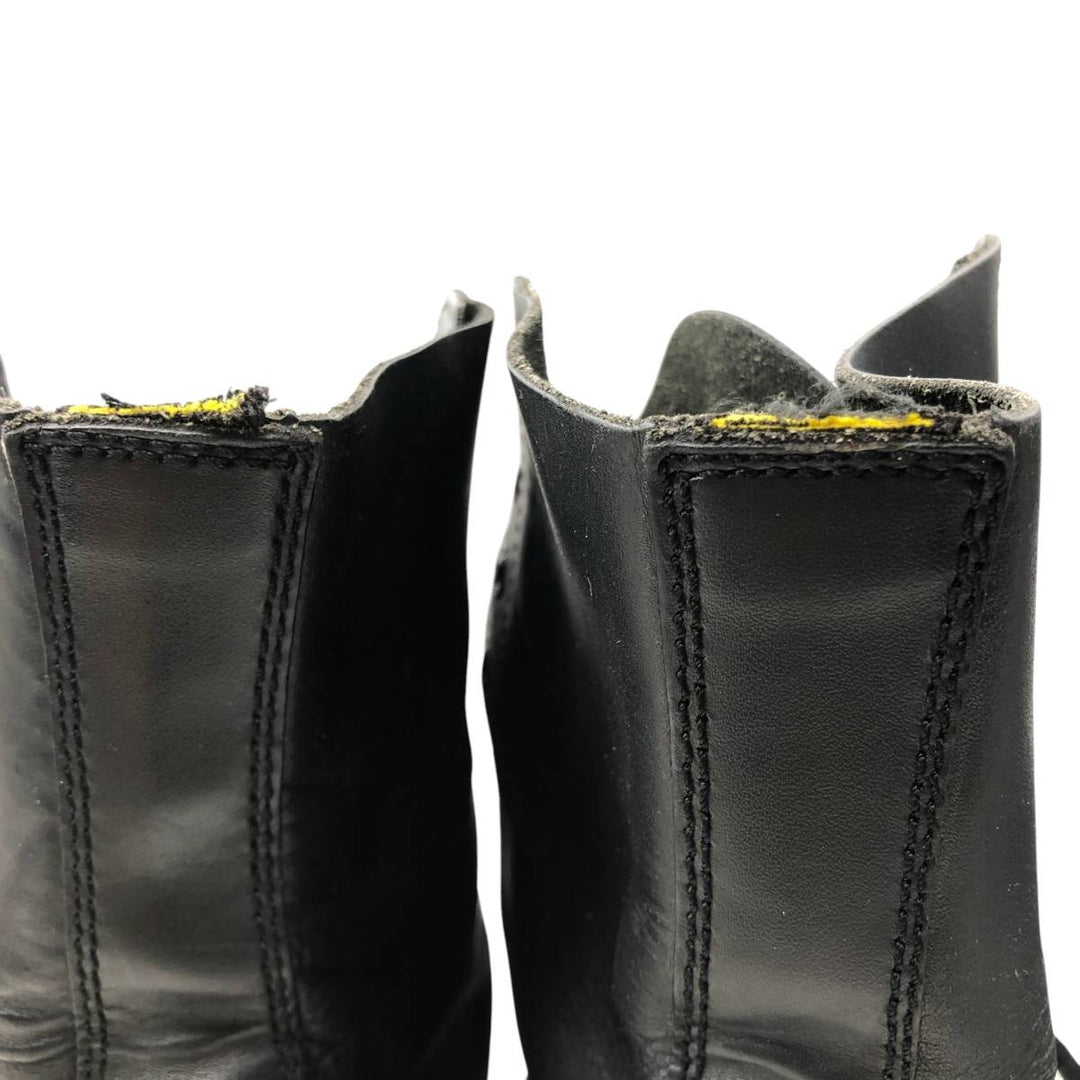1990s Dr. Martens Steel Toe 10-Hole Boots, Made in England, Size 8 (Men's equivalent to 10.4"), Vintage /saa017126 Men's 26.5cm genuine leather black type Vintage Second Hand
