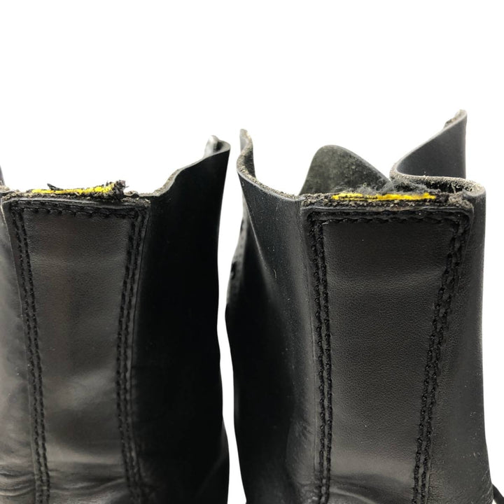 1990s Dr. Martens Steel Toe 10-Hole Boots, Made in England, Size 8 (Men's equivalent to 10.4"), Vintage /saa017126 Men's 26.5cm genuine leather black type Vintage Second Hand