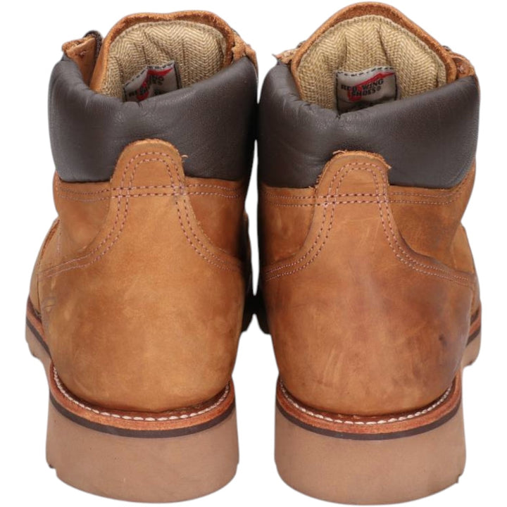 Red Wing 2156 U-tip platform work boots, made in USA, size 11 Men's 29.0cm genuine leather beige type brown Vintage Second Hand