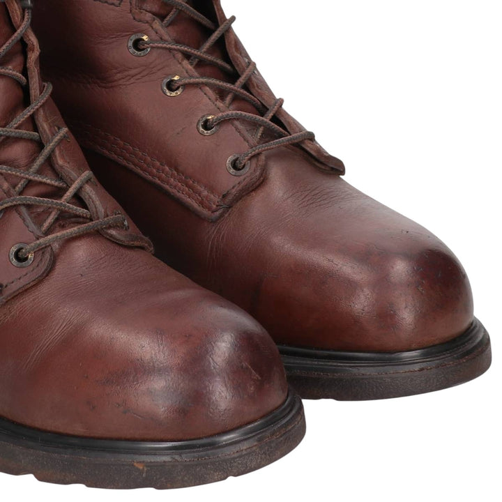 Red Wing 606 Work Boots, Made in USA, Size 9.5D Men's 27.5cm genuine leather red type reddish brown Vintage Second Hand