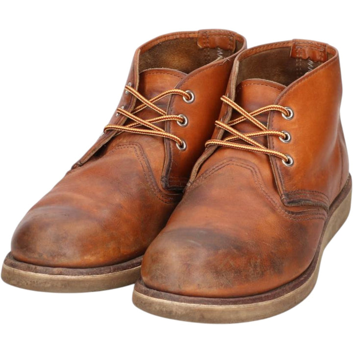 90s-00s Red Wing 3140 Chukka Boots, Made in USA, Size 9 D (Men's equivalent to 10.6"), Vintage /saa017132 Men's 27.0cm genuine leather brown type Vintage Second Hand