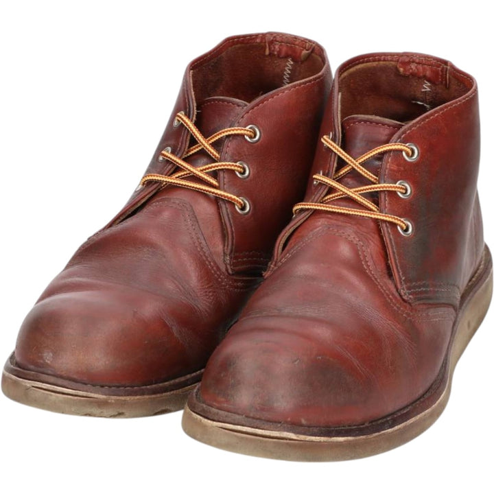 Red Wing 3139 Chukka Boots, Made in USA, Size 10D Men's 28.0cm genuine leather red type reddish brown Vintage Second Hand