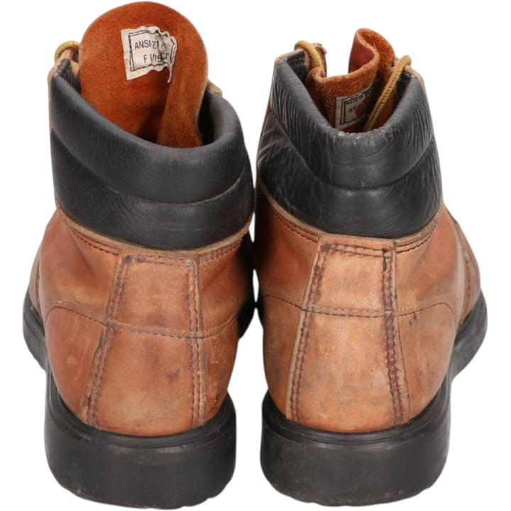 80s-90s Red Wing SuperSole Steel Toe Work Boots, Made in USA, Size 10B (Men's 10.4" equivalent), Vintage /saa017140 Men's 26.5cm unclear brown type Vintage Second Hand